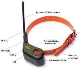 Sledovac GPS obojek SUPRA - Tracker